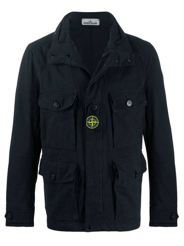 Cordura Field Wappen Cotton Jacket Navy - STONE ISLAND - BALAAN 1