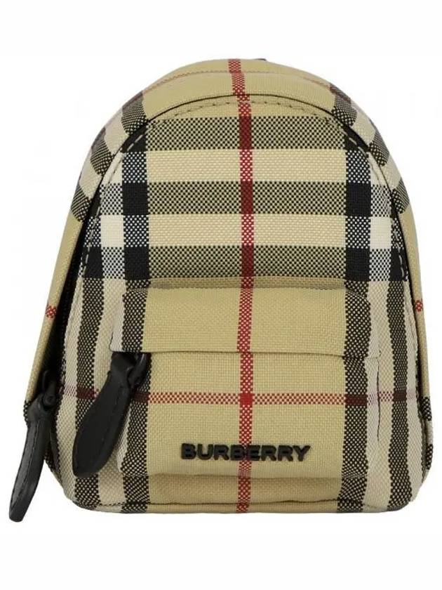 Check Backpack Charm Key Holder Beige - BURBERRY - BALAAN 2