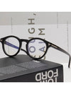 Eyewear Round Acetate Eyeglasses Black - TOM FORD - BALAAN 3