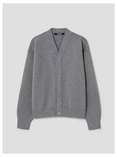 Jacquemus Men s Le Spring Fall Cardigan B Outonne Gray Domestic Product GM0024062712605 - JACQUEMUS - BALAAN 1