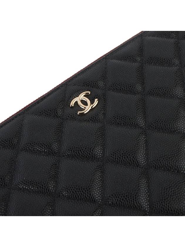 A82545 Caviar Pocket Clutch Gold New Medium 33551Y - CHANEL - BALAAN 4