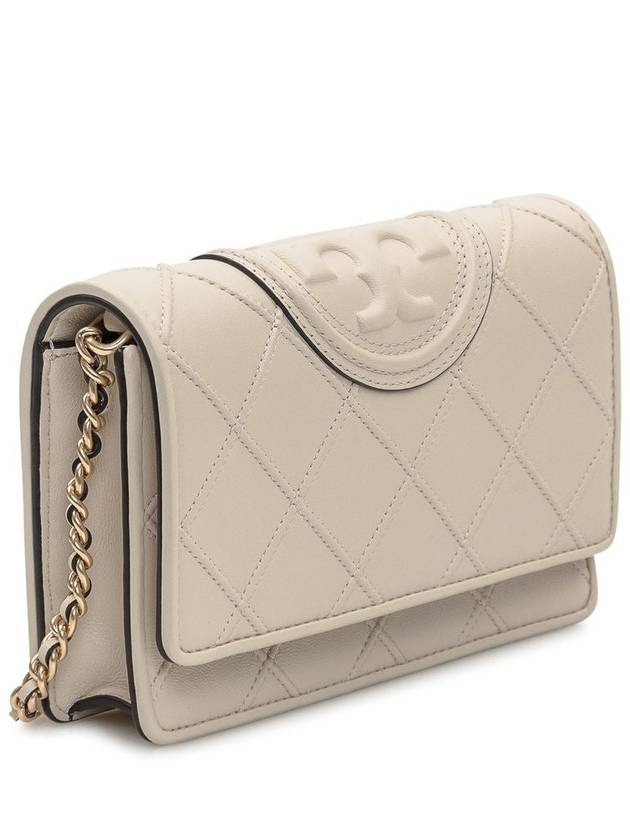 Women's Fleming Soft Chain Cross Bag Ivory - TORY BURCH - BALAAN 4