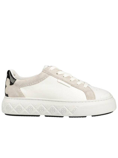 Ladybug Suede Leather Low Top Sneakers White - TORY BURCH - BALAAN 2