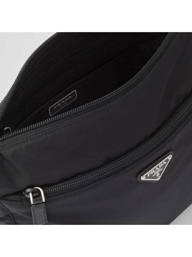 Triangle Logo Re-Nylon Pocket Cross Bag Black - PRADA - BALAAN 4