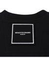 Square Label Sweatshirt Black W233TS21715B - WOOYOUNGMI - BALAAN 4