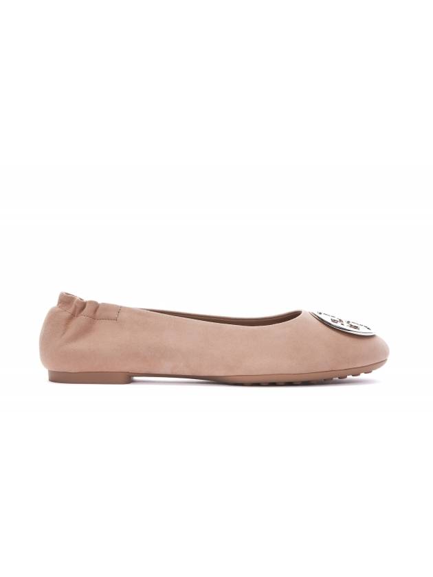 Women's Claire Suede Ballerina Pink - TORY BURCH - BALAAN 1