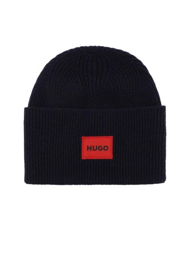 logo beanie navy - HUGO BOSS - BALAAN 1