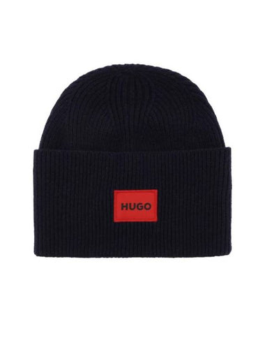 logo beanie navy - HUGO BOSS - BALAAN 1