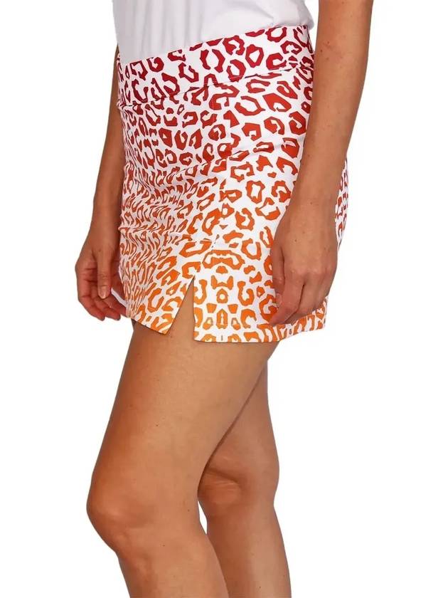 SS Women s Golf Amelie Print Skirt Leo Reflect Sunset - J.LINDEBERG - BALAAN 4