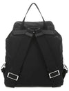 Triangle Logo Re Nylon Small Backpack Black - PRADA - BALAAN 4