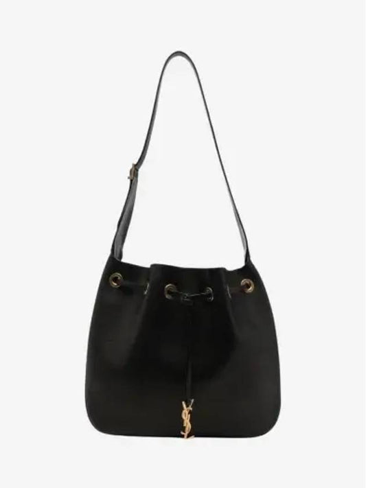 Paris 7 Medium Soft Leather Shoulder Bag Black - SAINT LAURENT - BALAAN 2