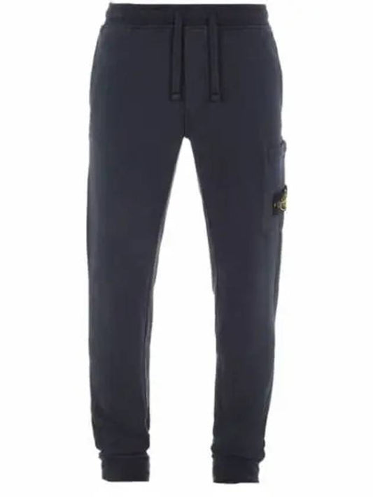 Waffen Patch Cotton Fleece Track Pants Navy - STONE ISLAND - BALAAN 2