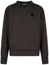 Mike Logo Cotton Sweatshirt Faded Black - ISABEL MARANT - BALAAN 3