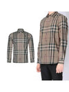 Men's Nelson Check Pattern Long Sleeve Shirt Beige - BURBERRY - BALAAN 2