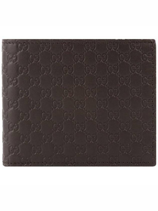 Micro GG Ssima Bifold Wallet Brown - GUCCI - BALAAN 1