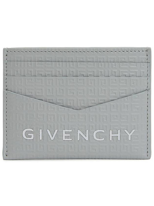 Micro 4G Leather Card Wallet Light Grey - GIVENCHY - BALAAN 2