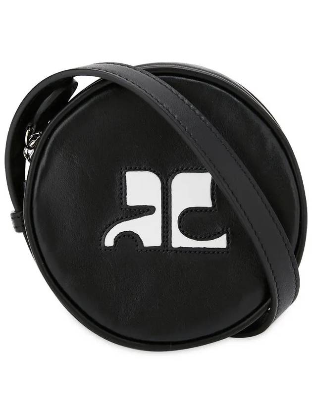 Reedition Logo Circle Shoulder Bag Black - COURREGES - BALAAN 2