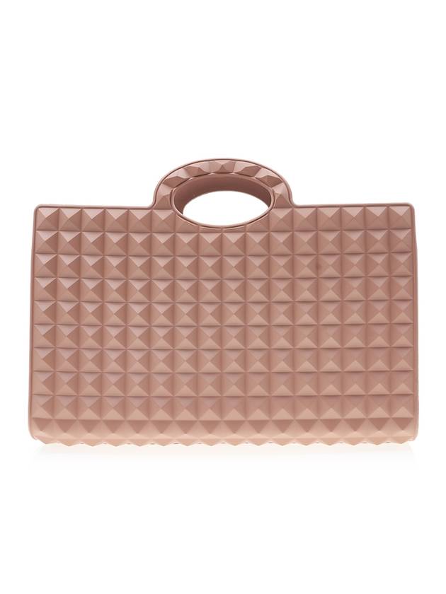 Le Troisieme Stud Pattern Rubber Tote Bag Pink - VALENTINO - BALAAN 1