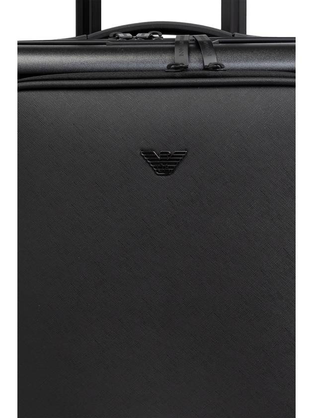 Emporio Armani Suitcase On Wheels, Men's, Black - EMPORIO ARMANI - BALAAN 6