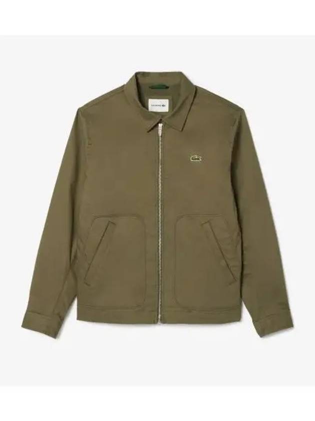 Men s Shirt Collar Blouson Khaki - LACOSTE - BALAAN 1