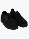 Trek Wedge Suede Loafers Black - CLARKS - BALAAN 2