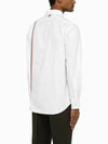 RWB Stripe Cotton Shirt White - THOM BROWNE - BALAAN 6