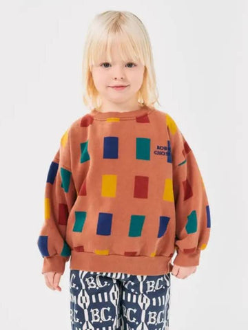 Color Game All over Sweatshirt B224AC046 Italian Kids - BOBO CHOSES - BALAAN 1