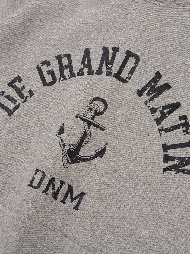 V Heavy Hood Sweat Grand Hoodie Melange Grey - DE GRAND MATIN - BALAAN 5