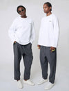 AU42PT08 Snug baggy pants melange gray - ATHPLATFORM - BALAAN 4