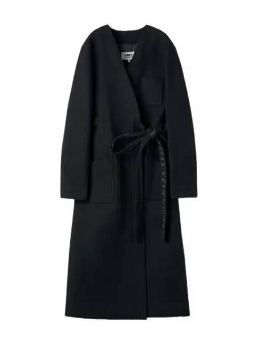 MM6 long belt coat black - MAISON MARGIELA - BALAAN 1