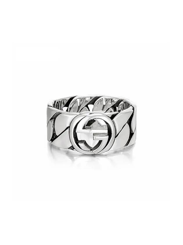 Interlocking G Ring Silver YBC661515001 - GUCCI - BALAAN 2