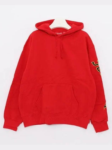 Sleeve Arc Side Logo Sweat Hooded Men s Hoodie FW23SW49 RED 1040419 - SUPREME - BALAAN 1