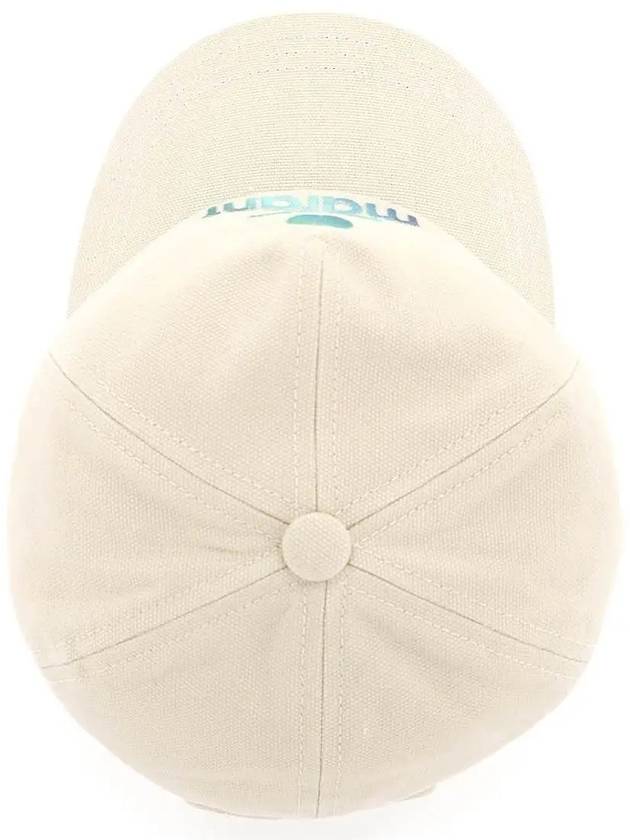 Tyron Embroidered Logo Ball Cap Ecru - ISABEL MARANT - BALAAN 5