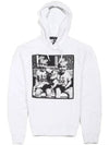 Dsquared Men's Vintage Printed Hooded Sweatshirt White 71GU0032 100 - DSQUARED2 - BALAAN 3