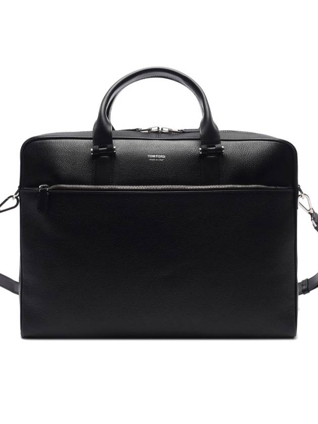 Logo Stamped Leather Brief Case H0415LGO011S - TOM FORD - BALAAN 3