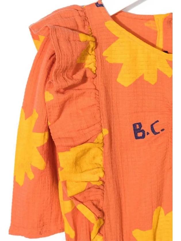 Kids Sparkle Frill One Piece Orange 121AC103 204 - BOBO CHOSES - BALAAN 4