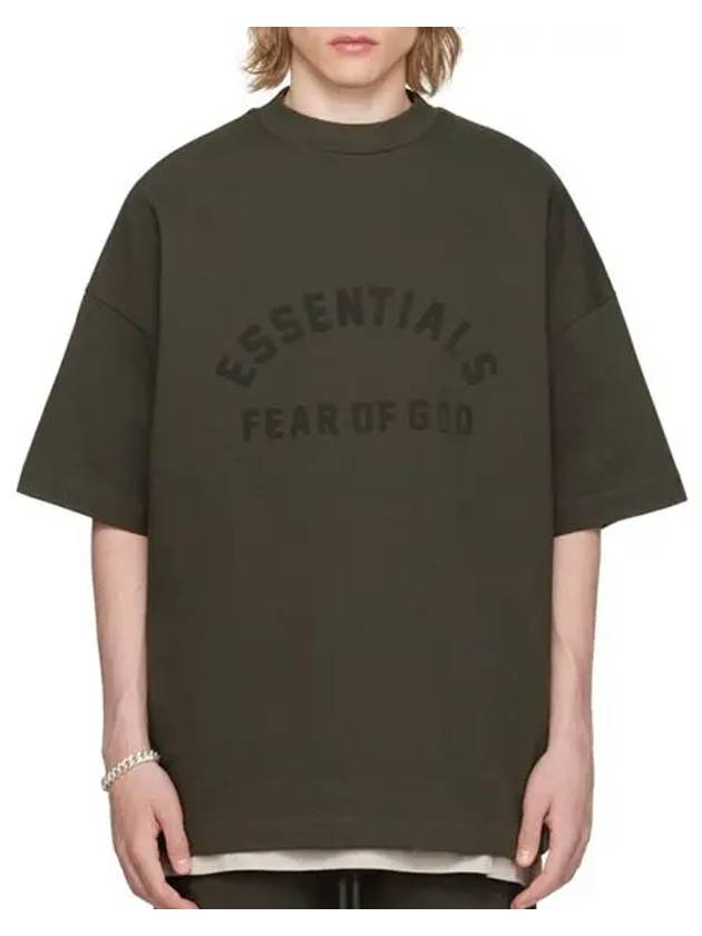 Essential Logo Crewneck Short Sleeve T-Shirt Ink - FEAR OF GOD ESSENTIALS - BALAAN 2