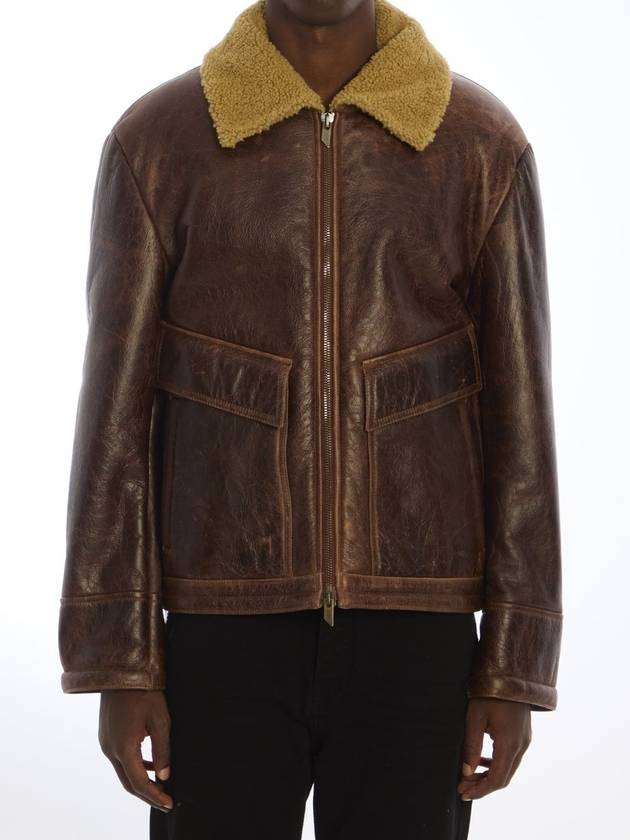 Leather bomber jacket - SALVATORE SANTORO - BALAAN 1