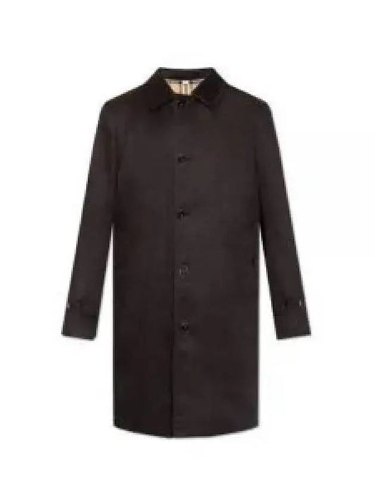 Cotton Inner Check Single Coat Black - BURBERRY - BALAAN 2