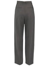 Pleated Straight Pants Grey Melange - BOTTEGA VENETA - BALAAN 6