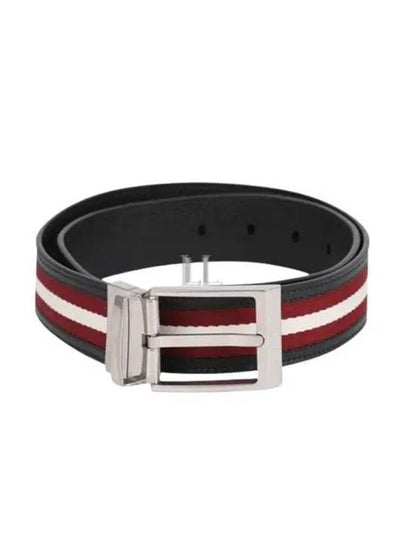 Shiffie 35 Reversible Leather Belt Black Red - BALLY - BALAAN 2