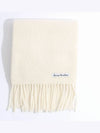 Wool Fringe Scarf  White - ACNE STUDIOS - BALAAN 2