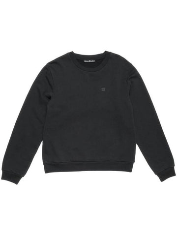 Logo Cotton Sweatshirt Black - ACNE STUDIOS - BALAAN 1