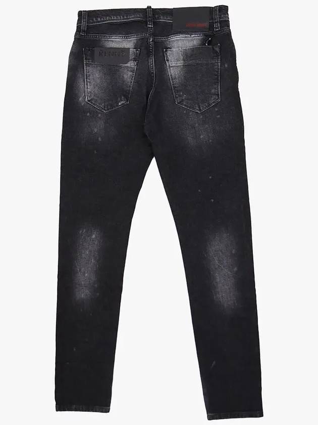 Vintage washed black skinny jeans JN149 - IKALOOOK - BALAAN 3