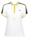 Golf Beatrix Short Sleeve Polo Shirt White - J.LINDEBERG - BALAAN 2