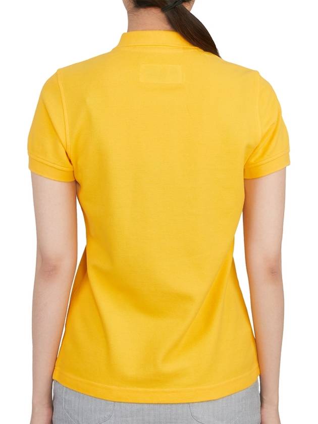 Women’s Icon Short Sleeve PK Shirt Yellow - HORN GARMENT - BALAAN 5