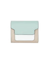 Saffiano Tri-Fold Half Wallet Blue - MARNI - BALAAN 2