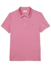 Slim Fit Movement Polo Shirt Pink - LACOSTE - BALAAN 1