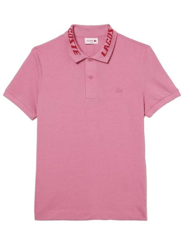 Slim Fit Movement Polo Shirt Pink - LACOSTE - BALAAN 1