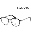 Glasses Frame LNV2113 001 Metal Round Men Women Fashion - LANVIN - BALAAN 1